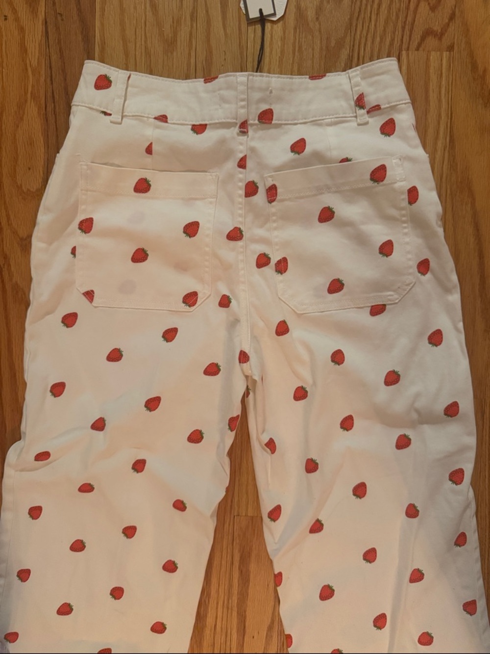 Bagatelle Strawberry Cropped Wide Leg Pants - Picture 5 of 8